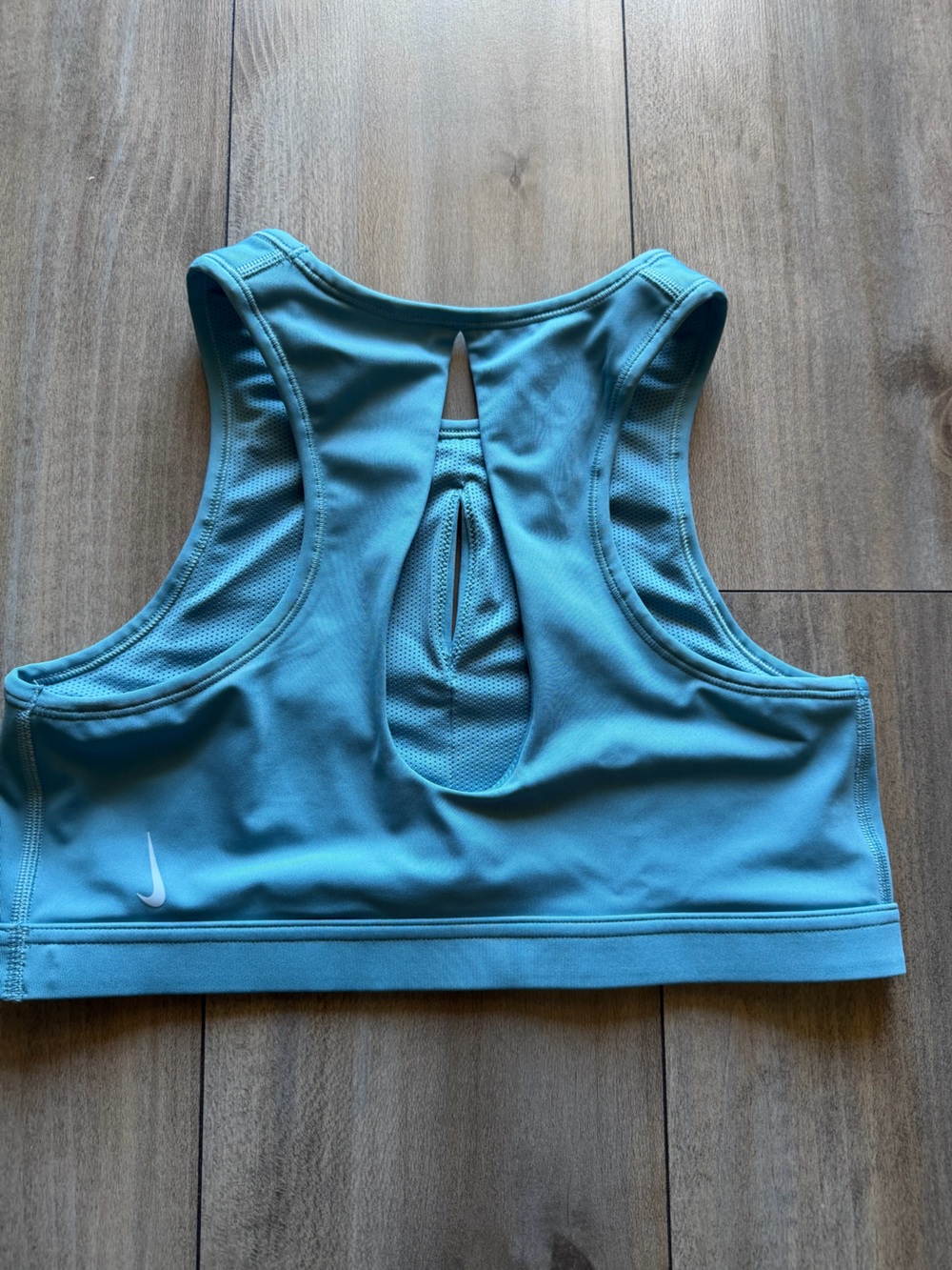 Nike Women’s Aqua Blue Racerback Swim Crop Top